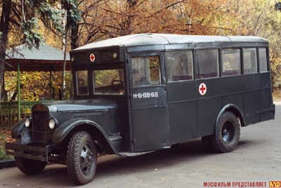 ЗИС-8 (санитарный автобус на базе ЗИС-11 - длиннобазной версии ЗИС-5) - ZIS-8 ambulance (based on ZIS-5)